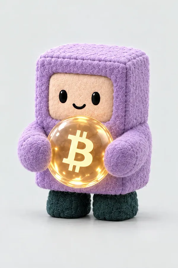 Christina with her Bitcoin sphere